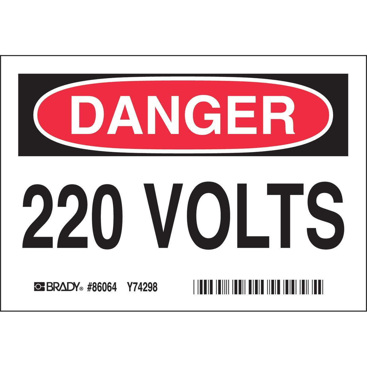 Brady® 86064 Accident Prevention Signs
