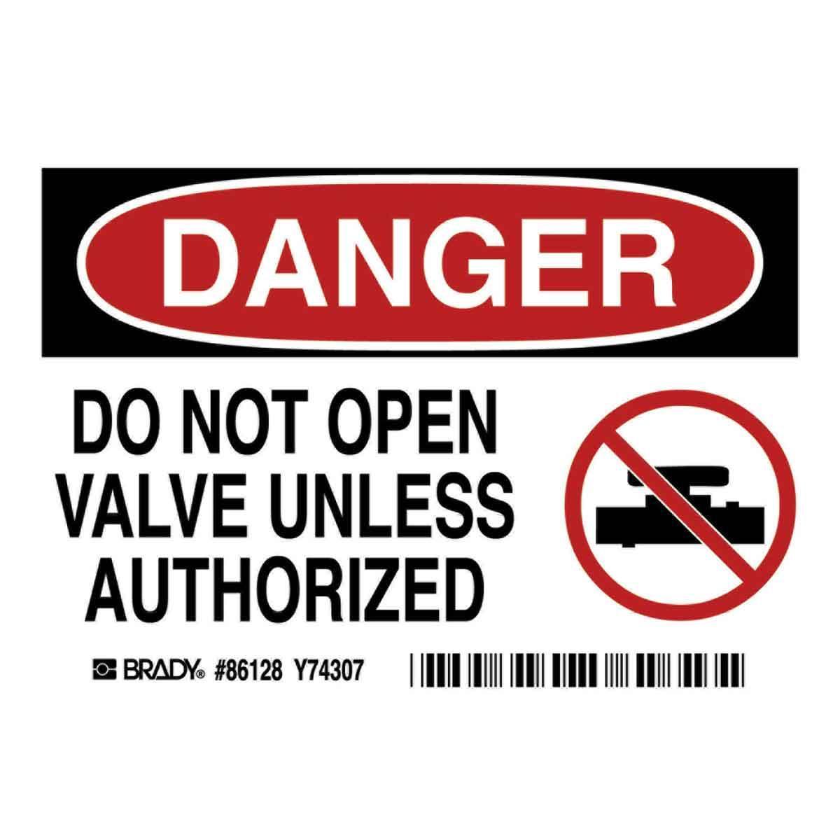 Brady® 86128 Safety & Facility Labels