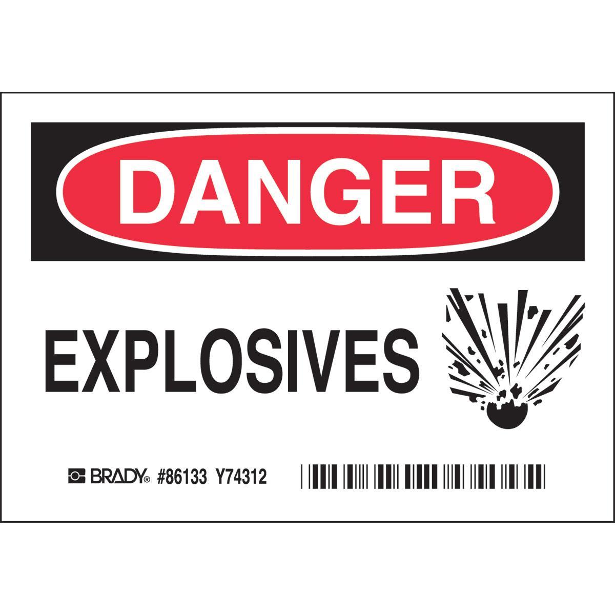 Brady® 86133 Chemical & Hazardous Material Signs