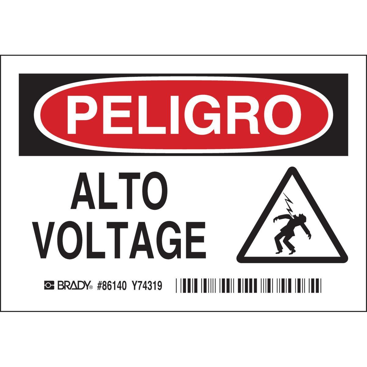 Brady® 86140 Safety & Facility Labels