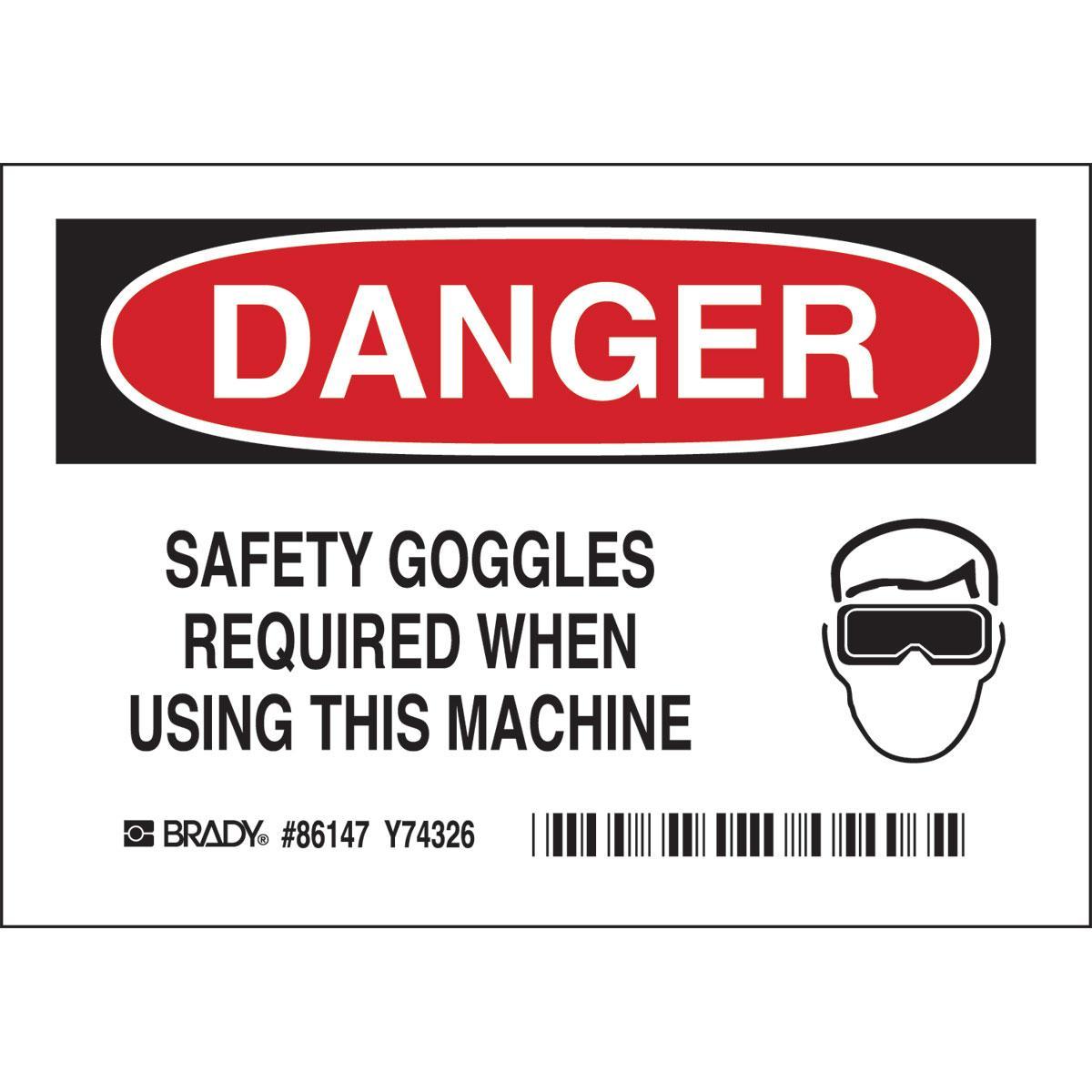 Brady® 86147 Accident Prevention Signs