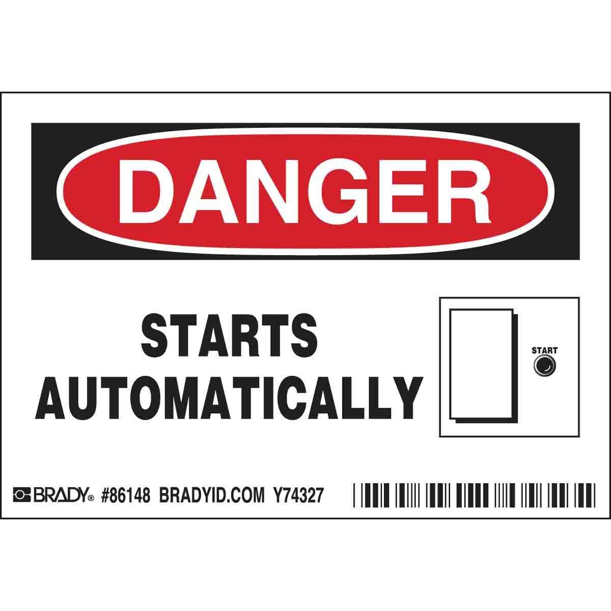 Brady® 86148 Safety & Facility Labels