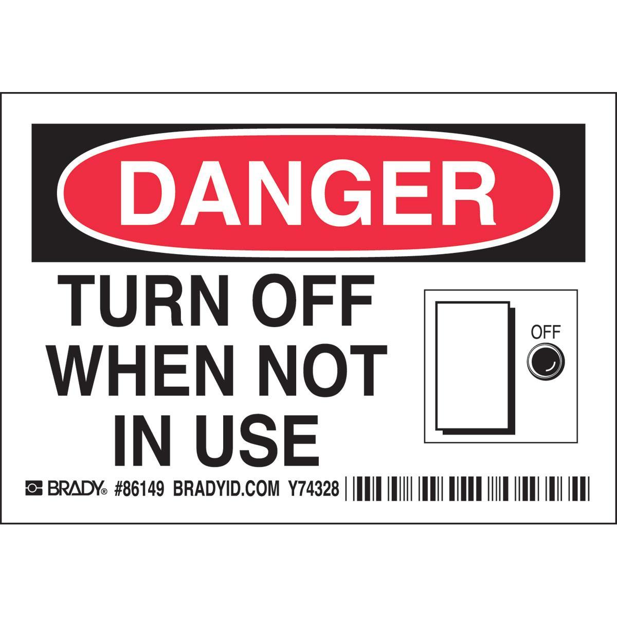 Brady® 86149 Accident Prevention Signs