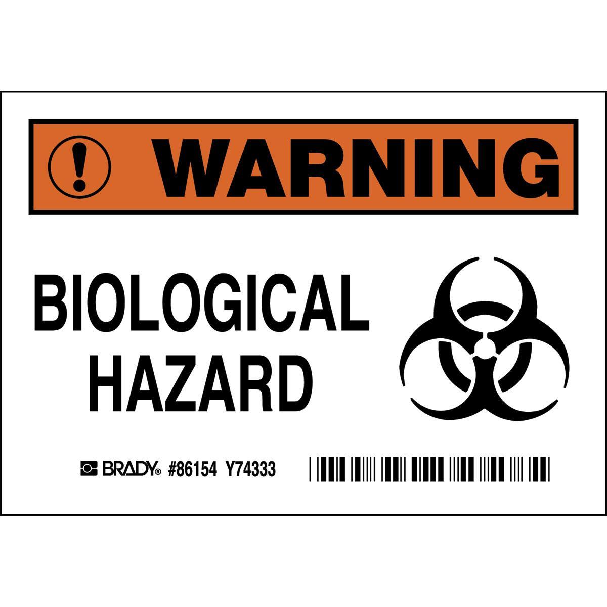 Brady® 86154 Chemical & Hazardous Material Signs
