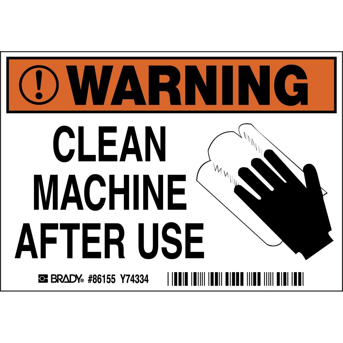 Brady® 86155 Safety & Facility Labels