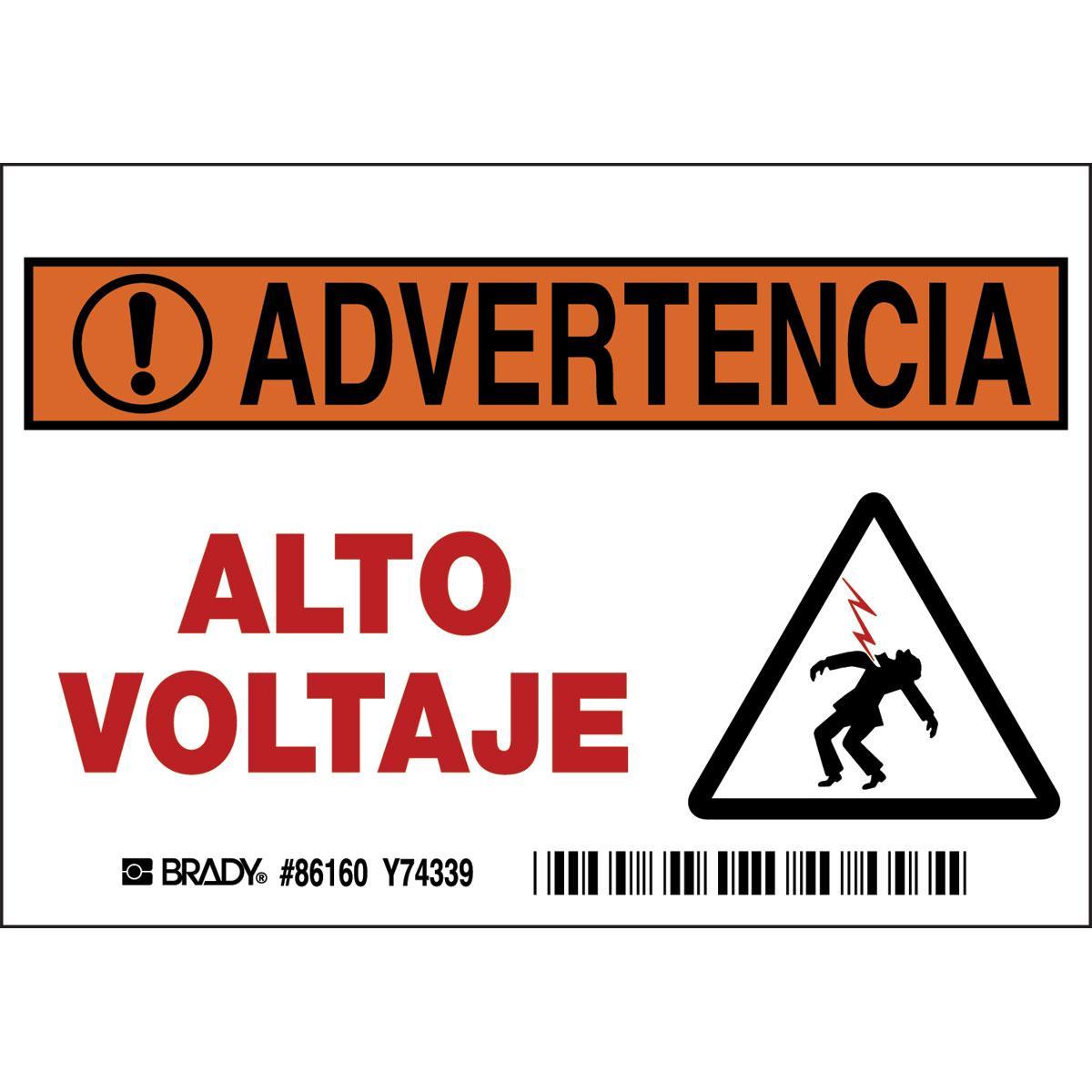 Brady® 86160 Safety & Facility Labels