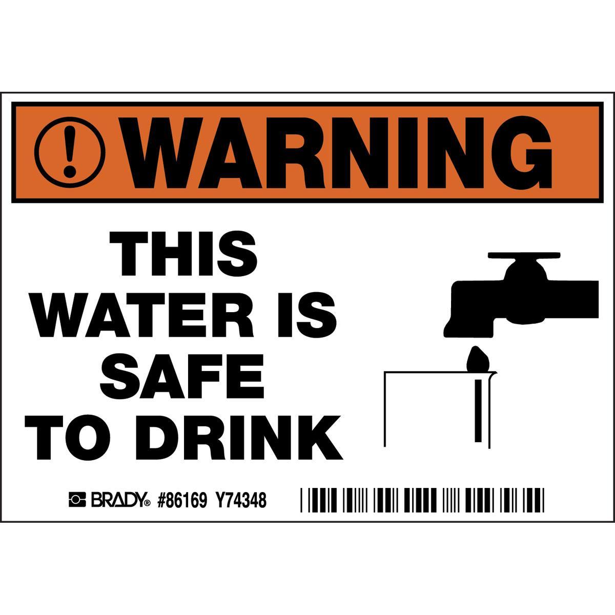 Brady® 86169 Safety & Facility Labels