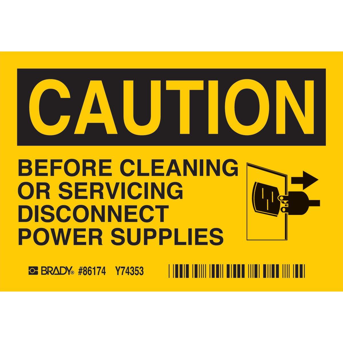 Brady® 86174 Accident Prevention Signs