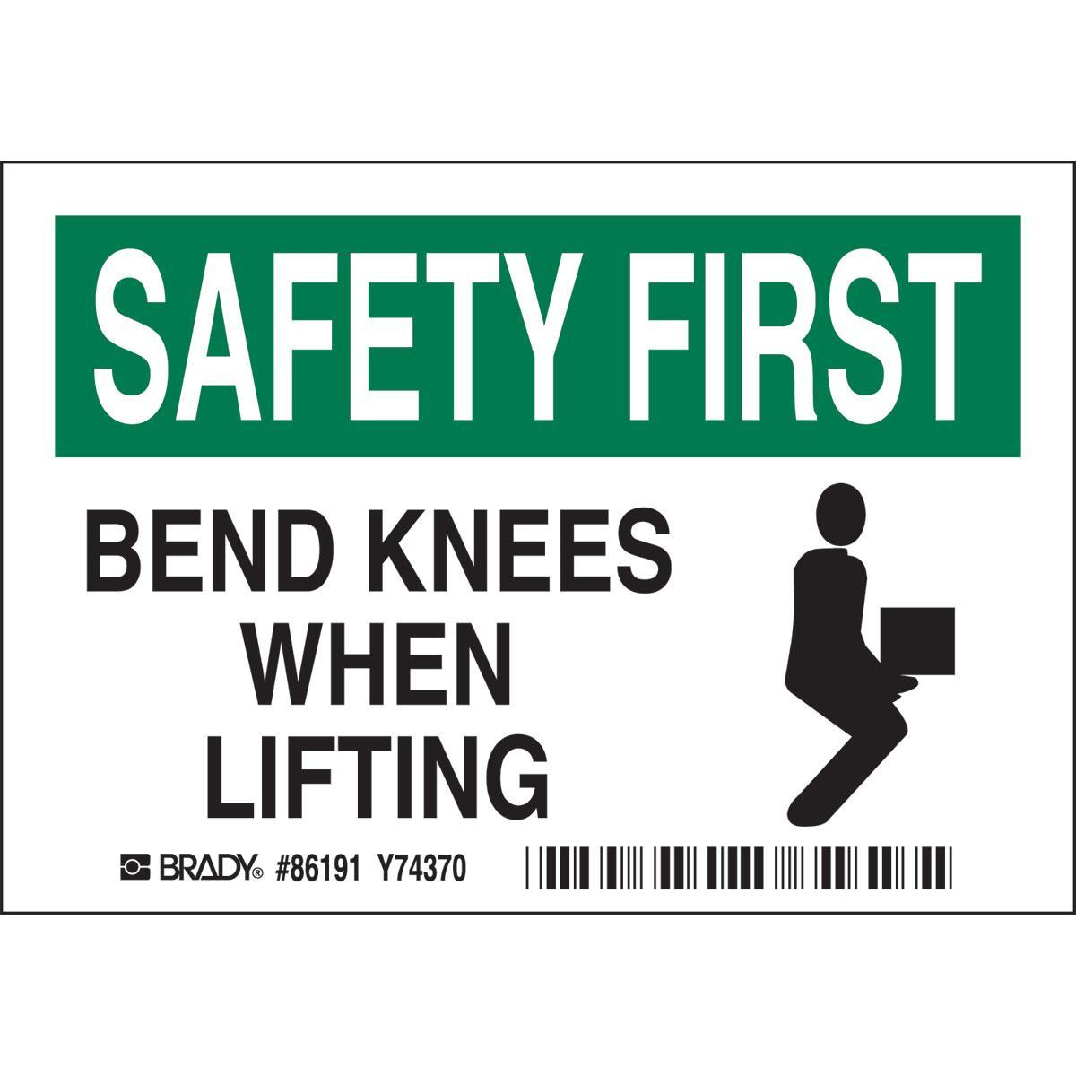 Brady® 86191 Accident Prevention Signs