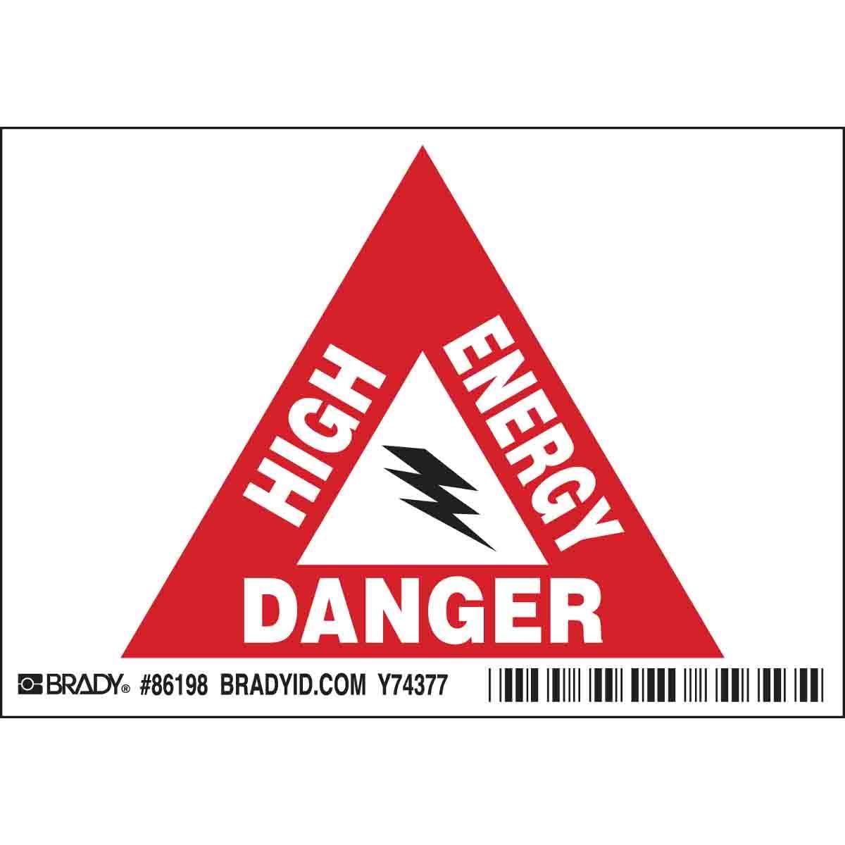 Brady® 86198 Safety & Facility Labels