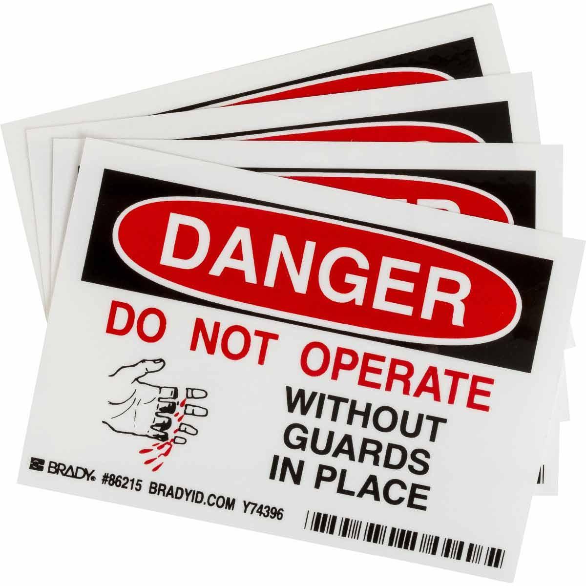 Brady® 86215 Safety & Facility Labels