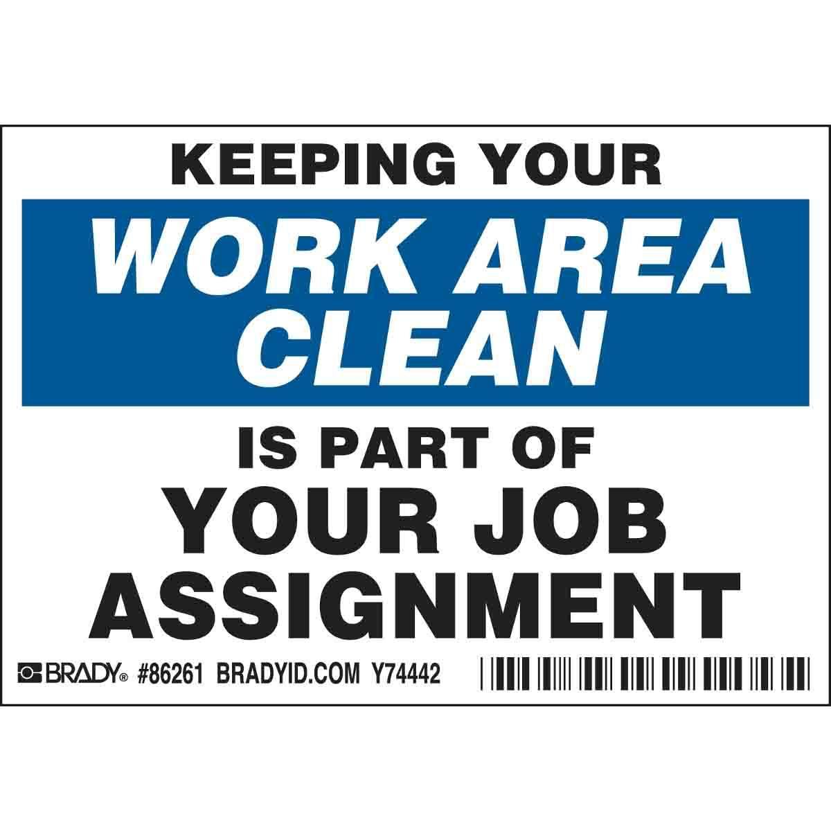 Brady® 86261 Safety & Facility Labels