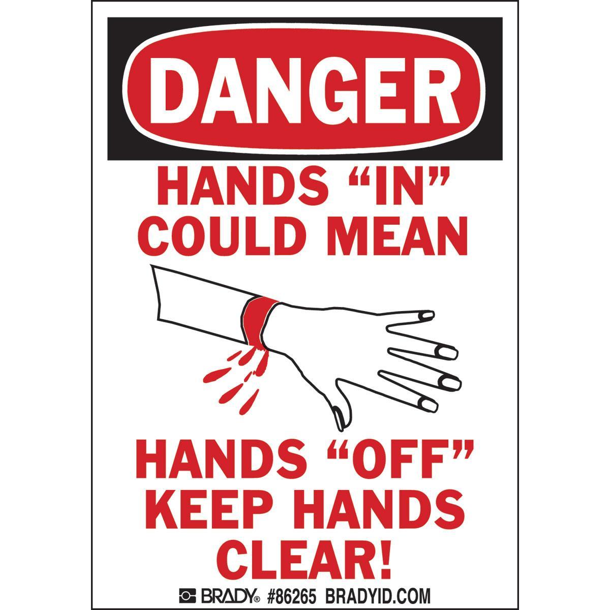 Brady® 86265 Accident Prevention Signs