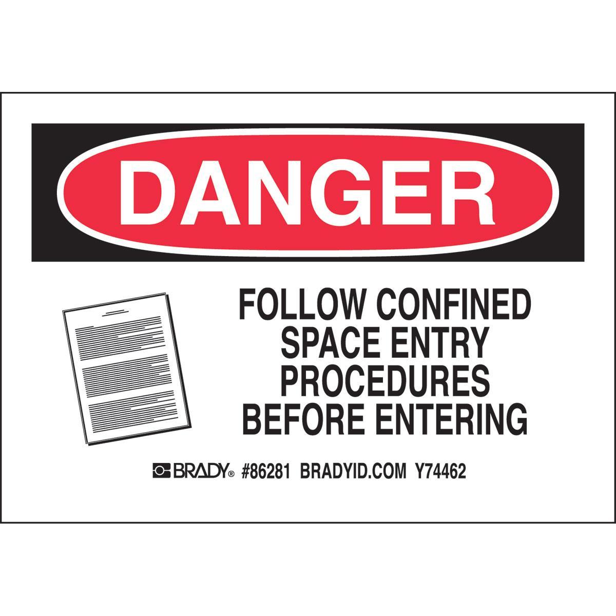 Brady® 86281 Accident Prevention Signs