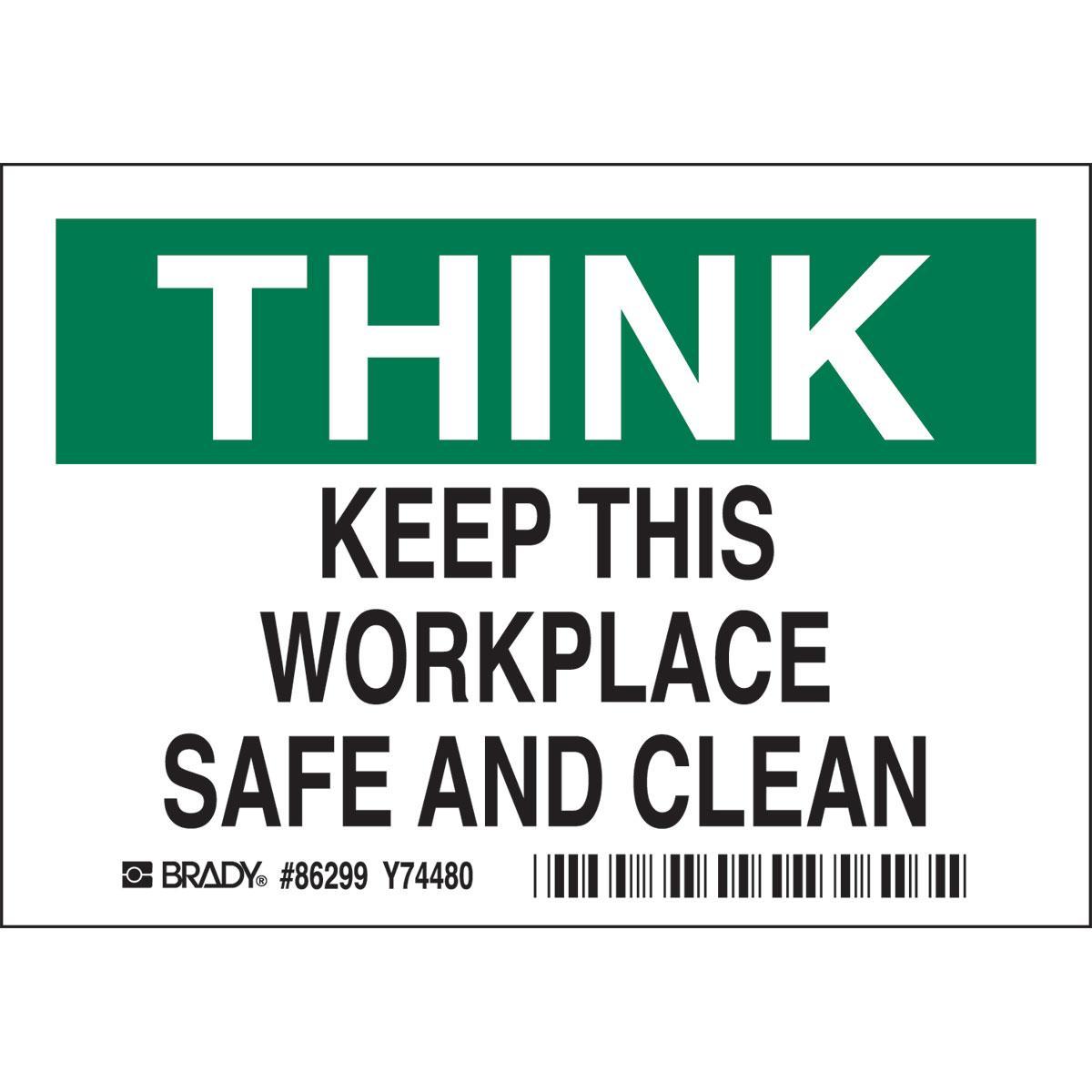 Brady® 86299 Safety & Facility Labels