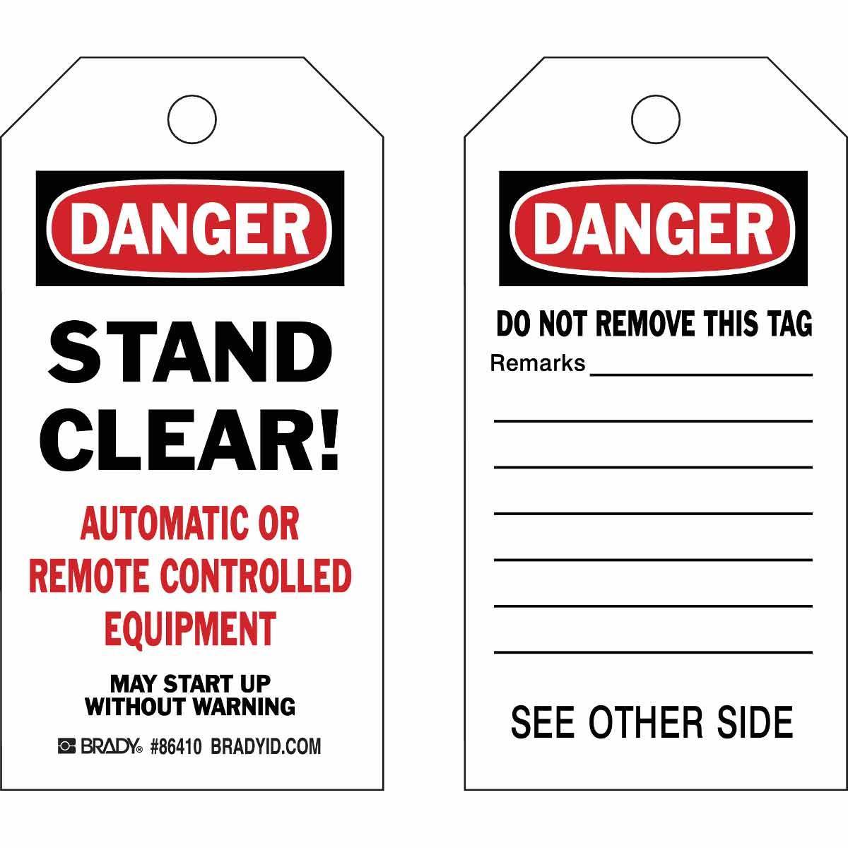 Brady® 86410 Safety & Facility Tags