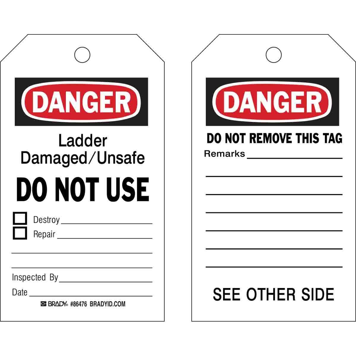 Brady® 86476 Safety & Facility Tags