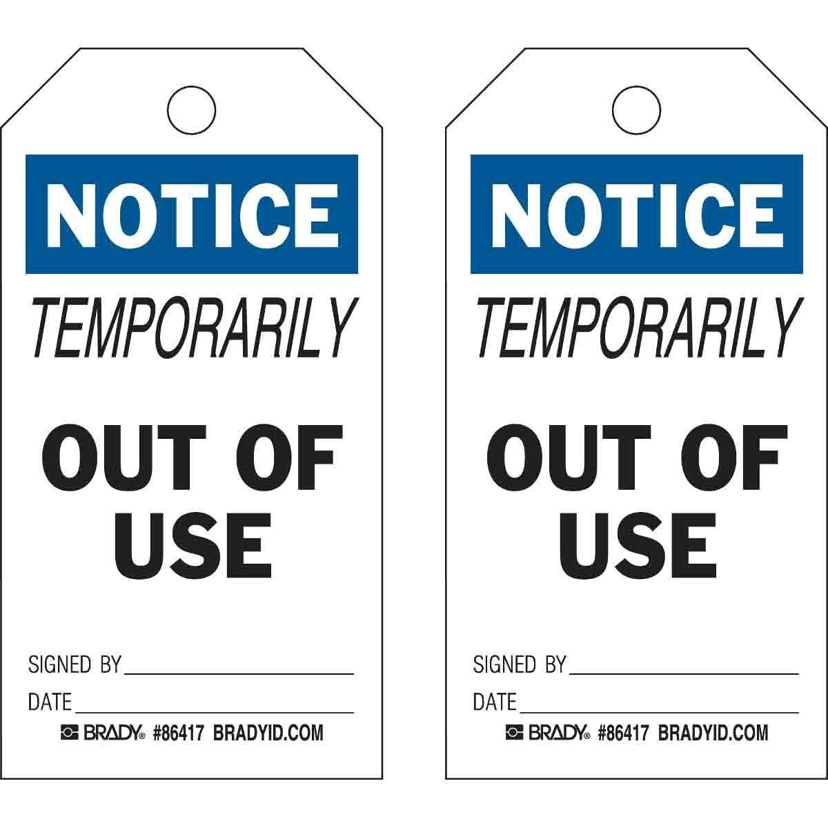 Brady® 86478 Safety & Facility Tags
