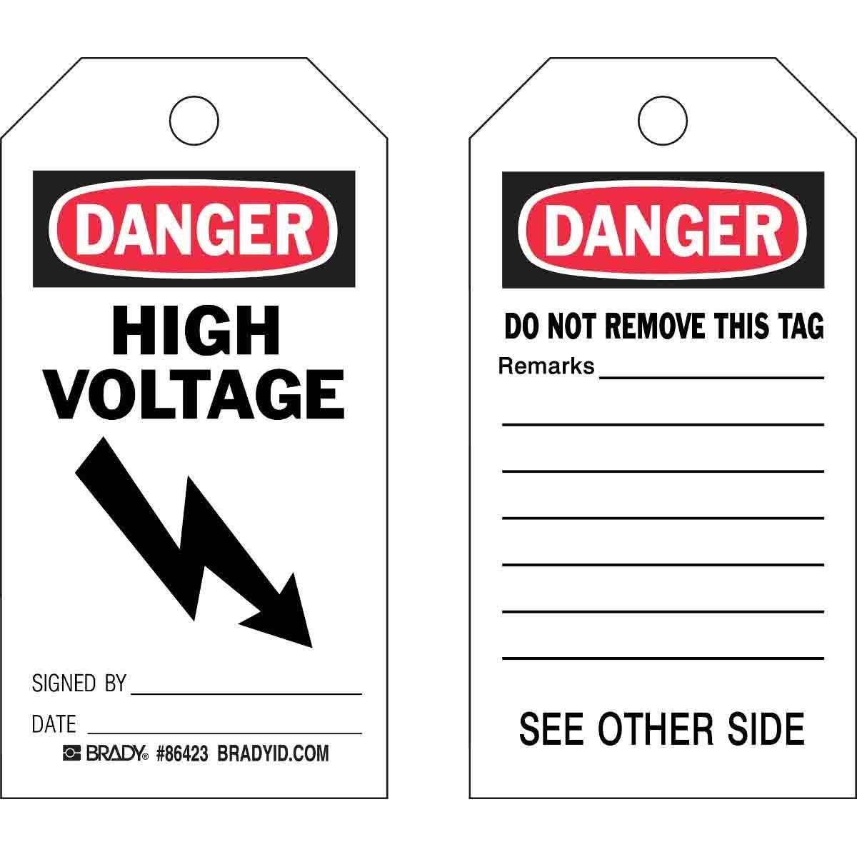 Brady® 86423 Safety & Facility Tags