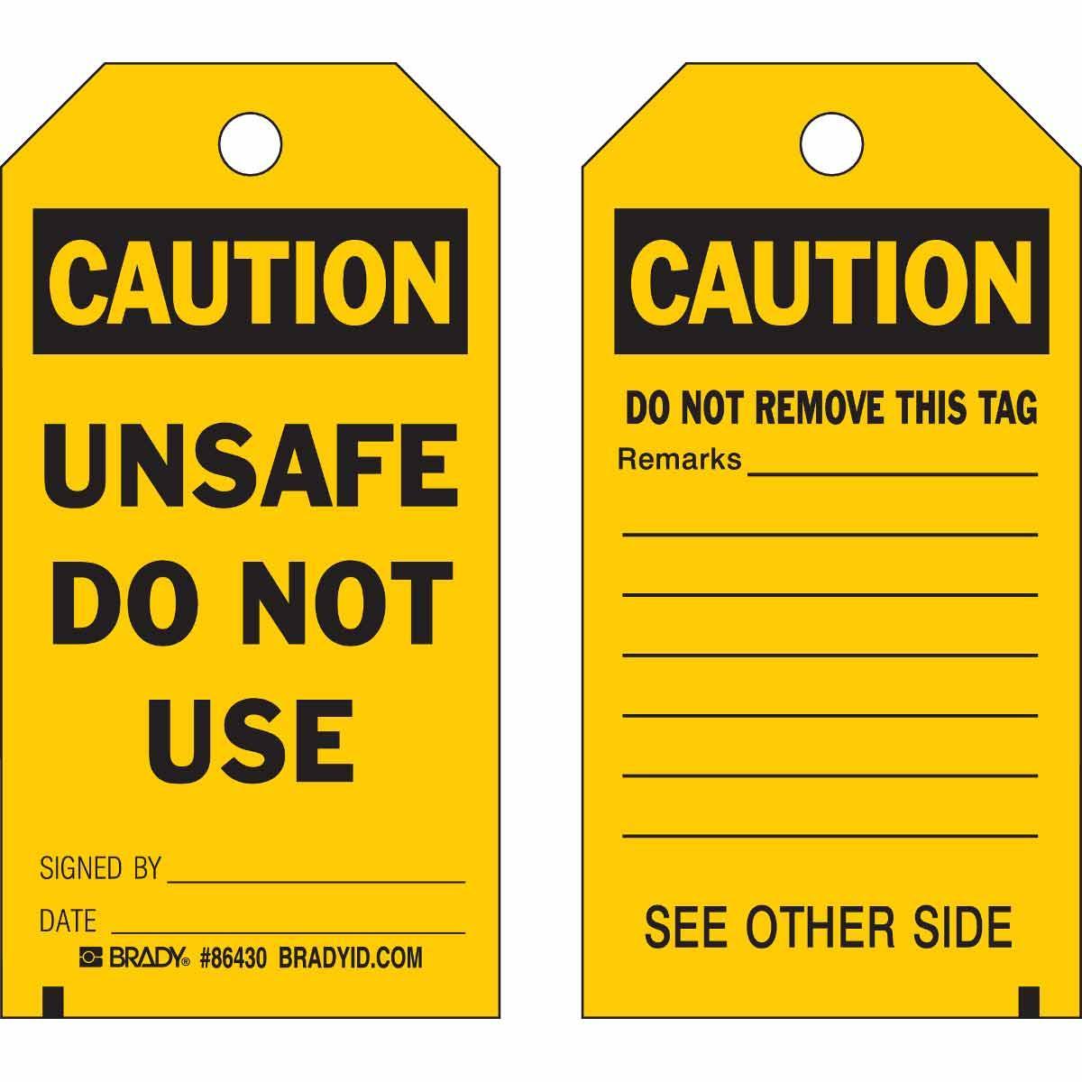 Brady® 86430 Safety & Facility Tags