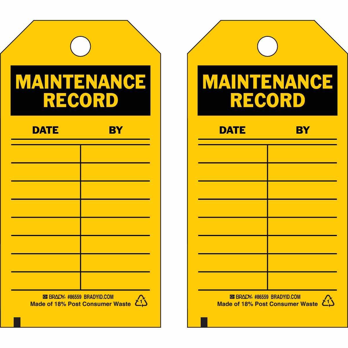 Brady® 86445 Safety & Facility Tags