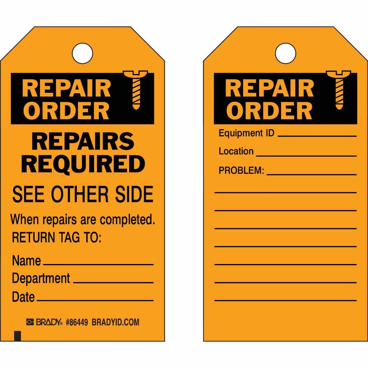 Brady® 86449 Safety & Facility Tags