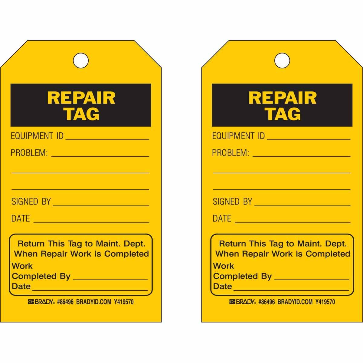 Brady® 86719 Safety & Facility Tags