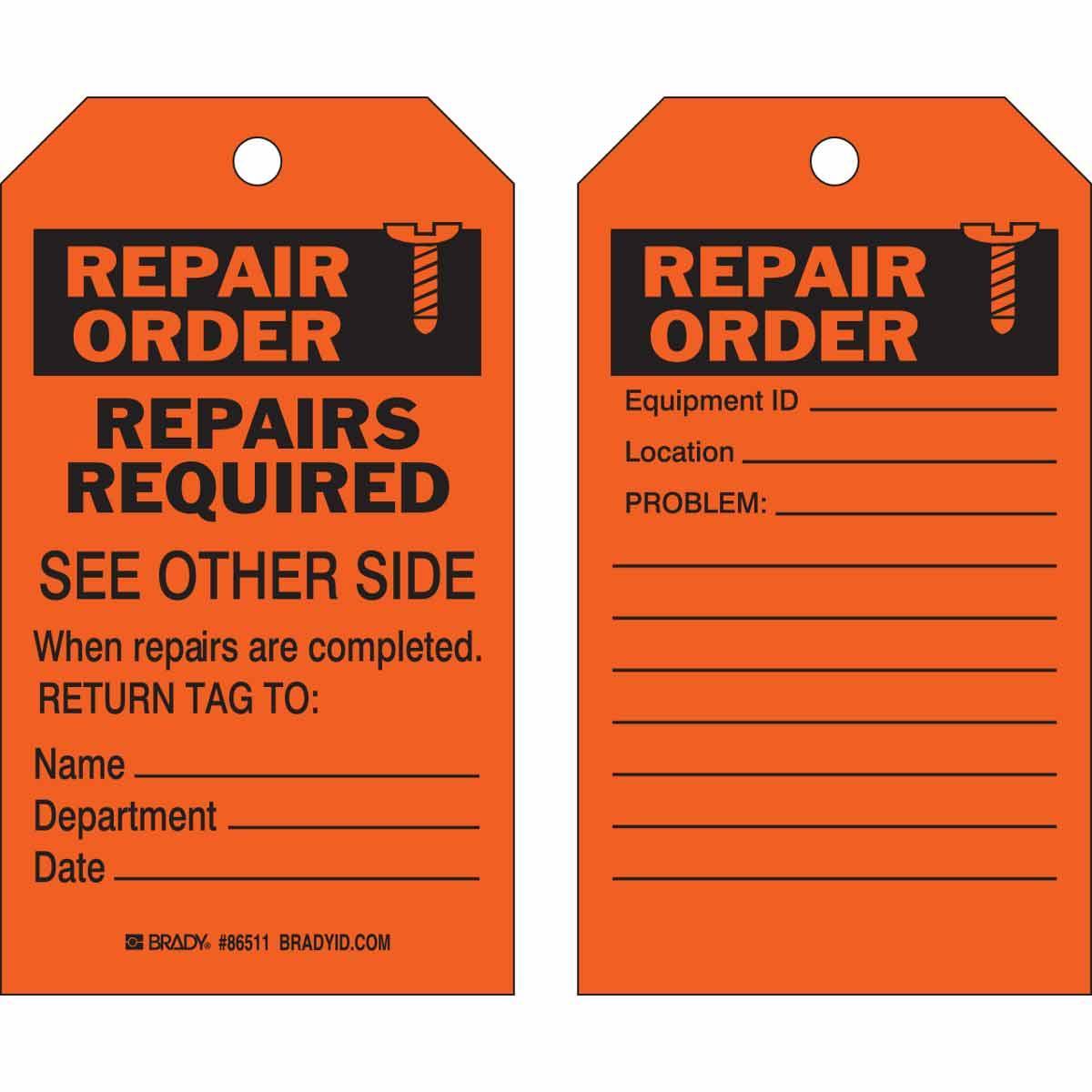 Brady® 86511 Safety & Facility Tags