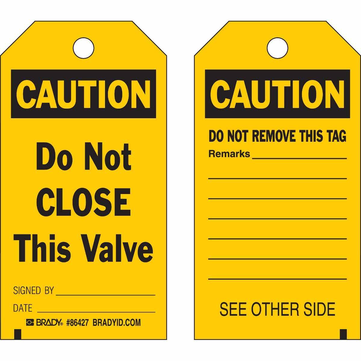 Brady® 86601 Safety & Facility Tags