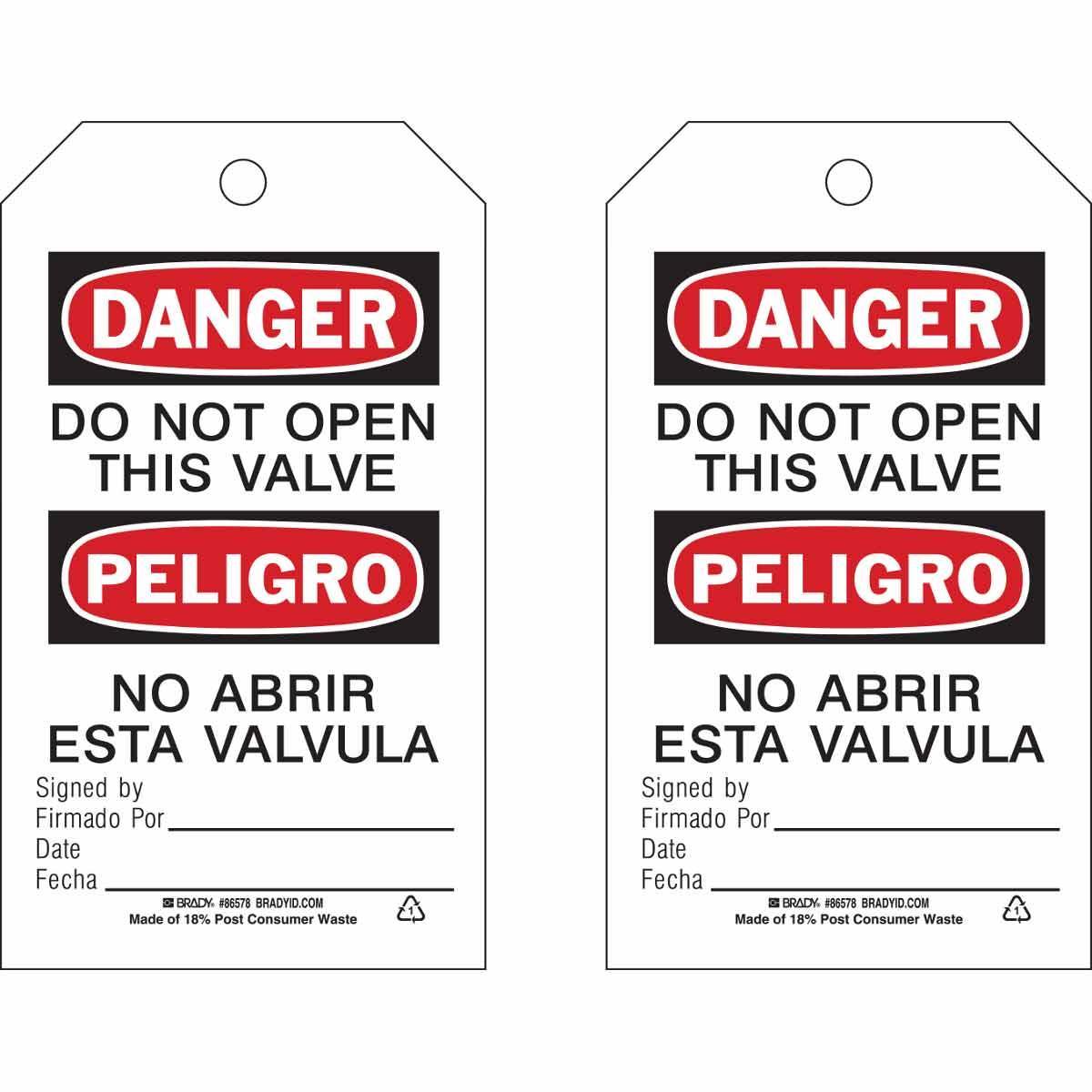 Brady® 86578 Safety & Facility Tags