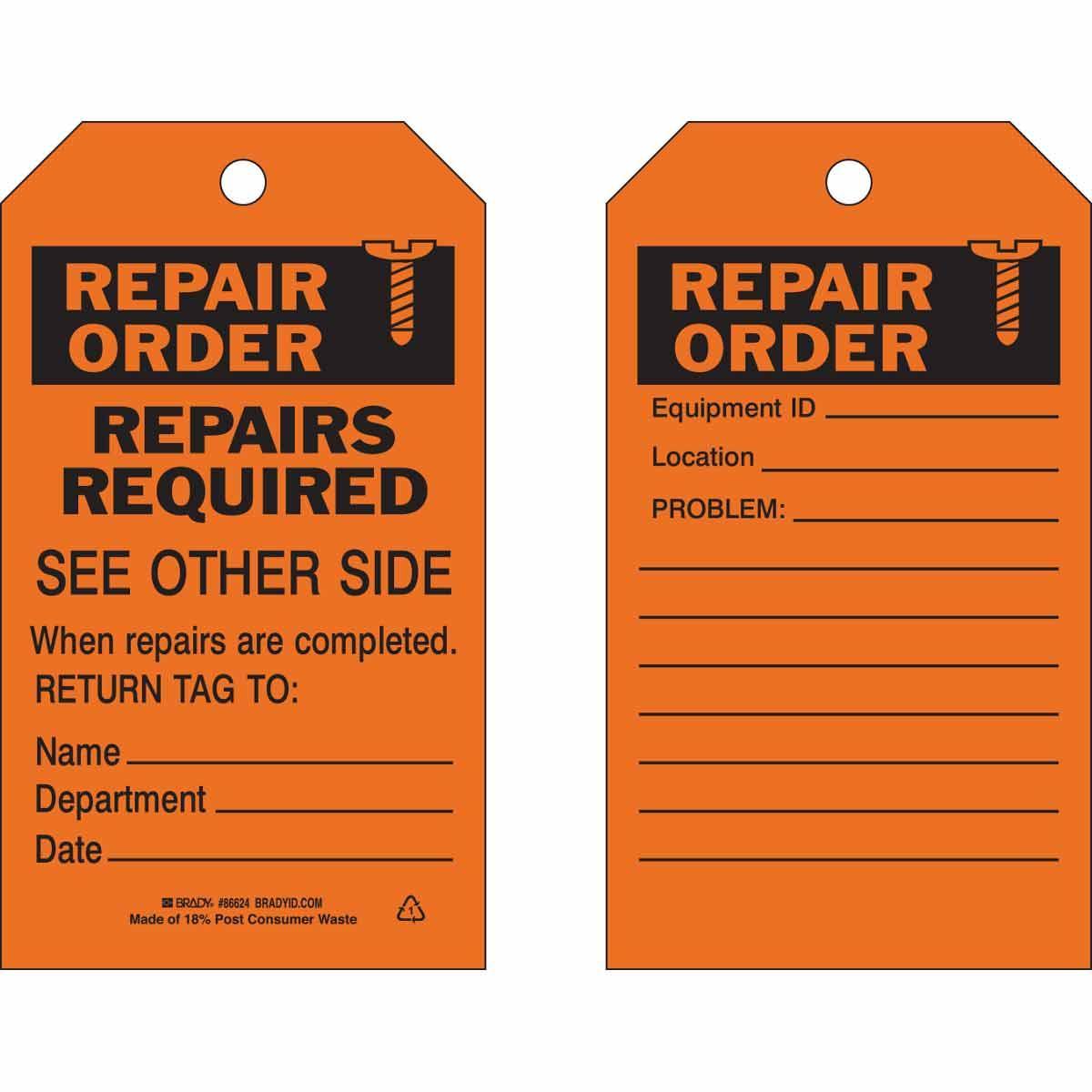 Brady® 86624 Safety & Facility Tags