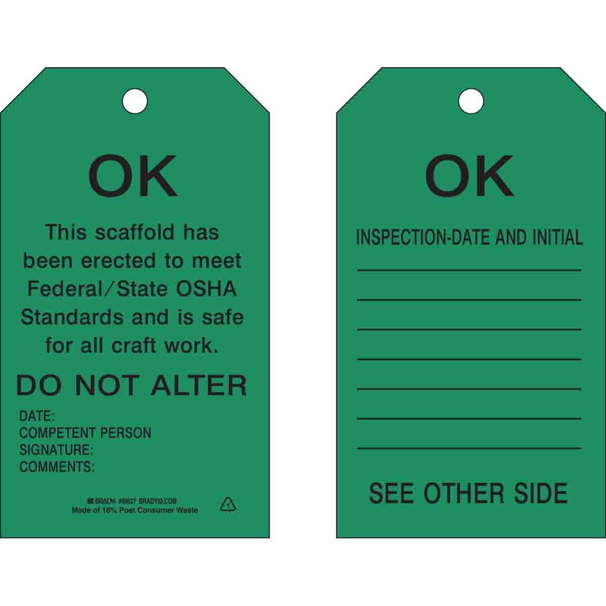 Brady® 86627 Safety & Facility Tags