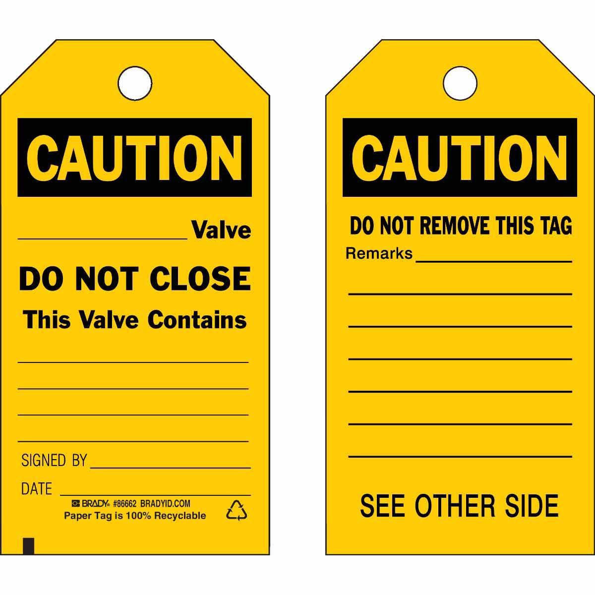 Brady® 86662 Safety & Facility Tags