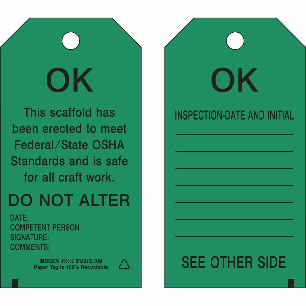 Brady® 86682 Safety & Facility Tags