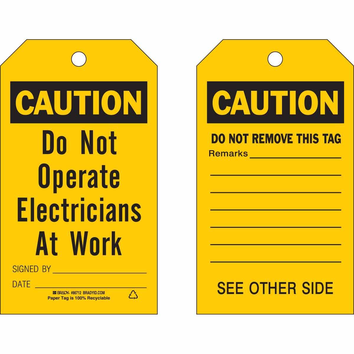 Brady® 86712 Safety & Facility Tags