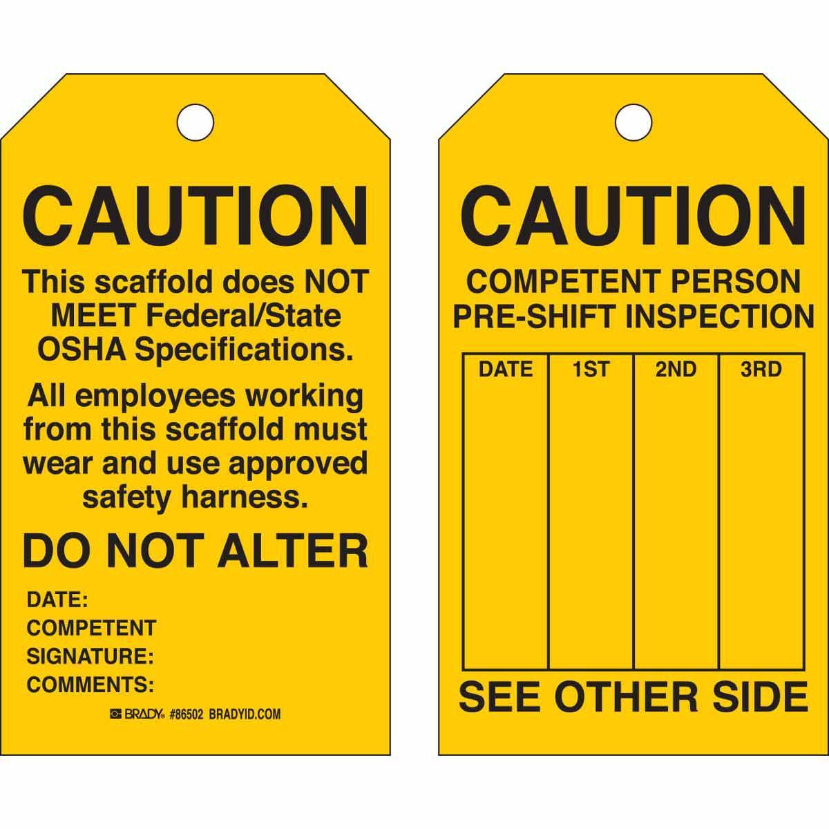 Brady® 86739 Safety & Facility Tags
