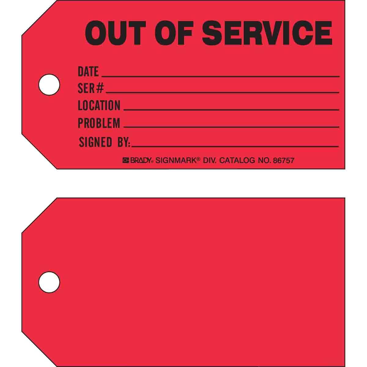 Brady® 86757 Safety & Facility Tags