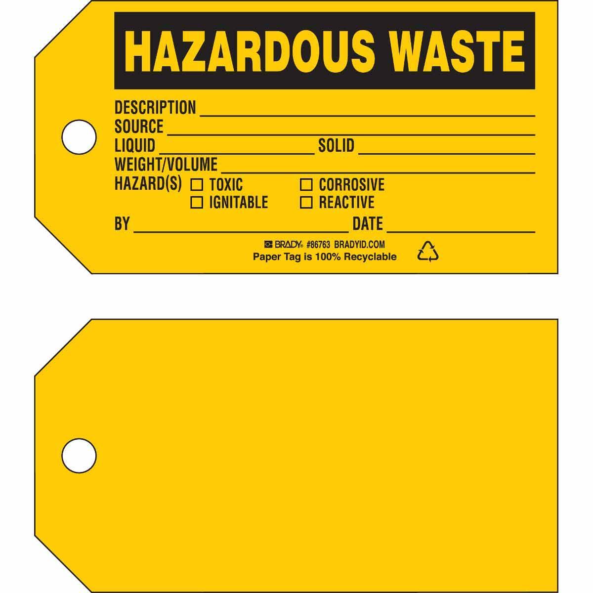 Brady® 86763 Safety & Facility Tags