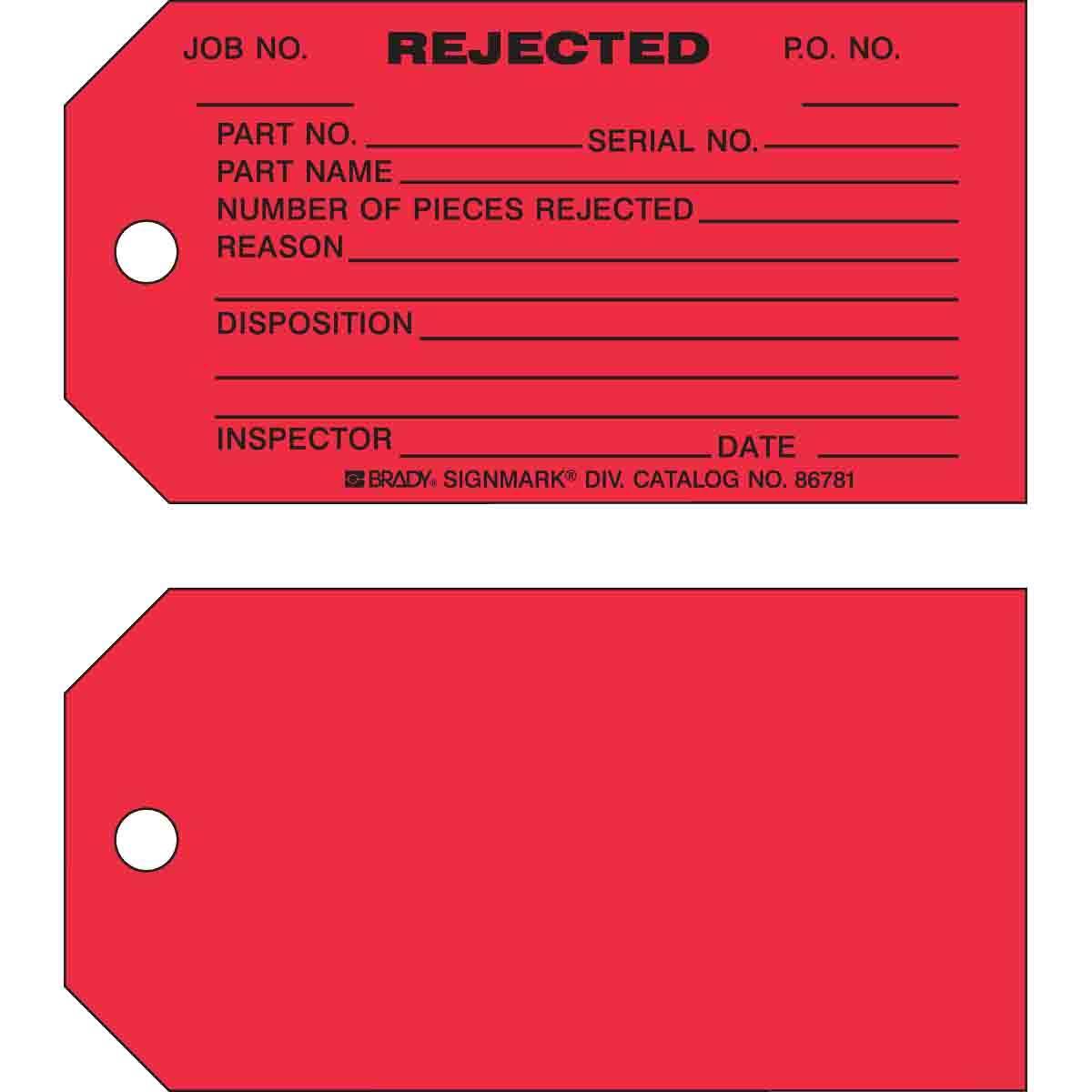 Brady® 86781 Safety & Facility Tags