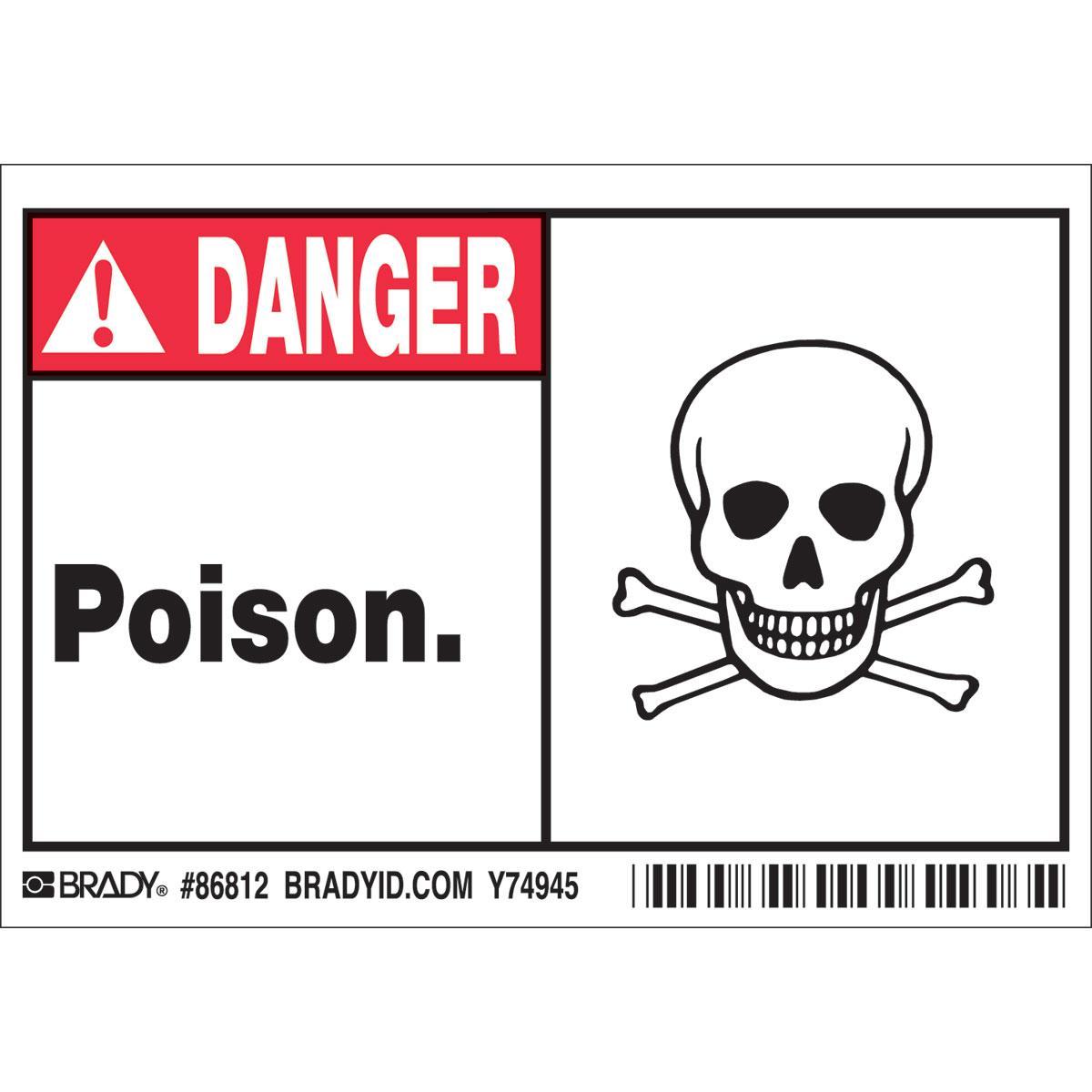 Brady® 86812 Safety & Facility Labels