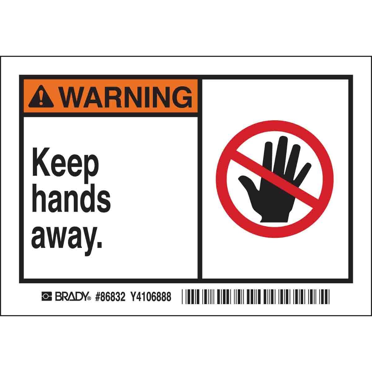 Brady® 86832 Safety & Facility Labels