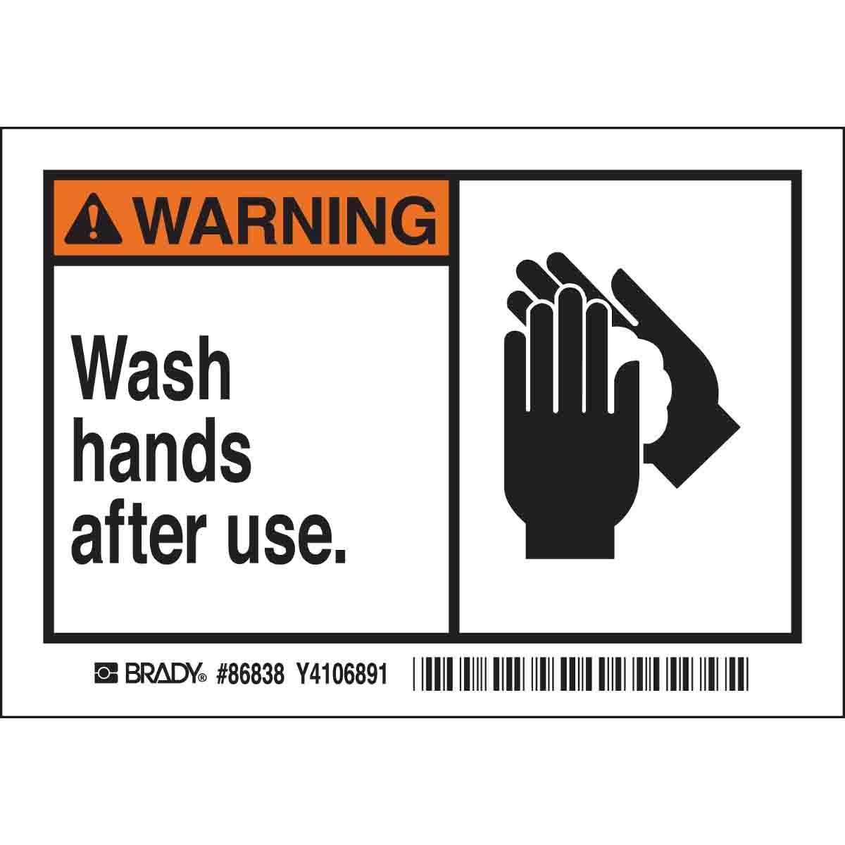 Brady® 86838 Safety & Facility Labels