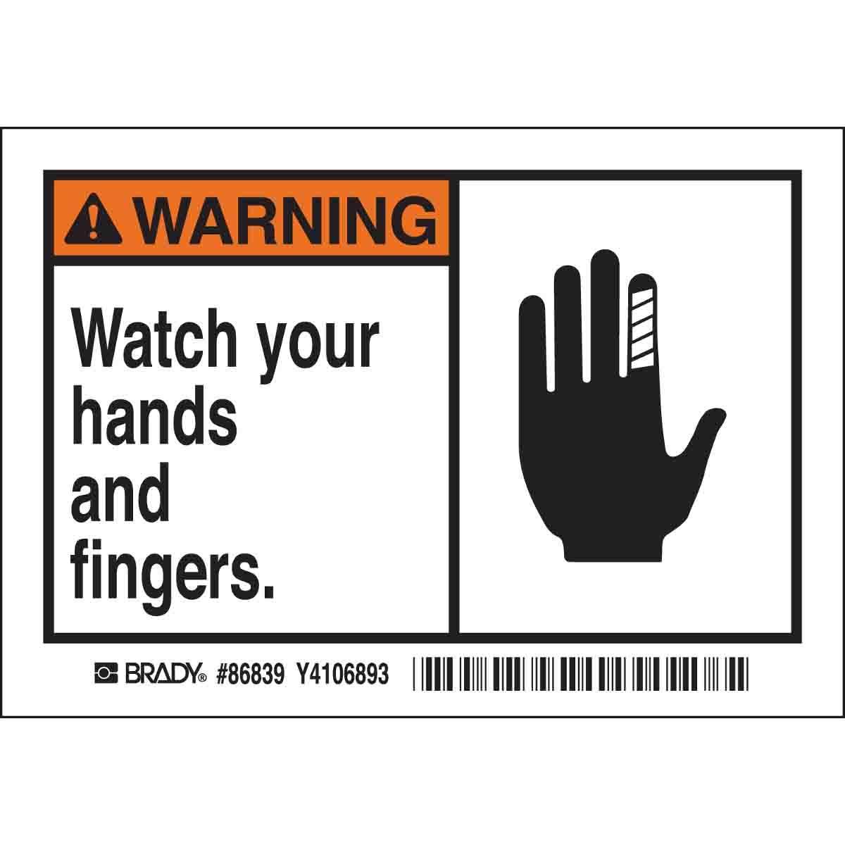 Brady® 86839 Safety & Facility Labels