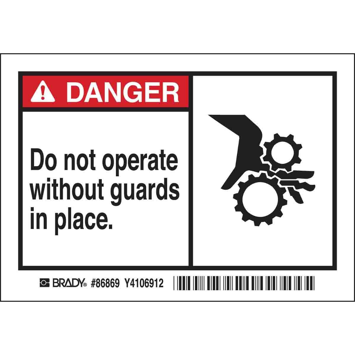 Brady® 86869 Safety & Facility Labels