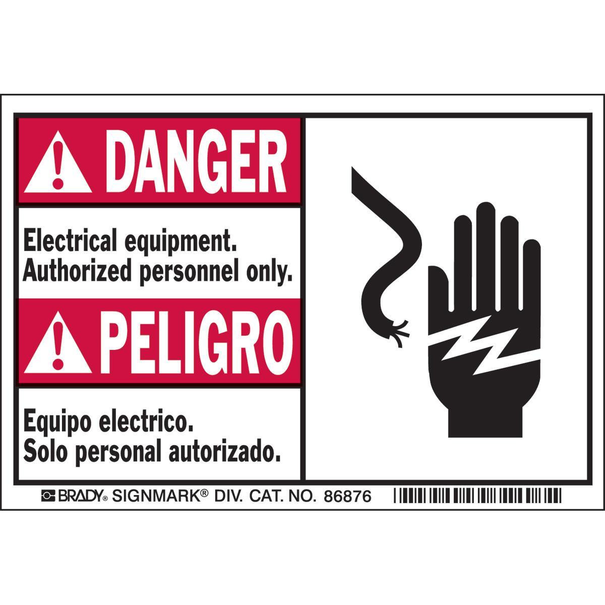 Brady® 86876 Safety & Facility Labels