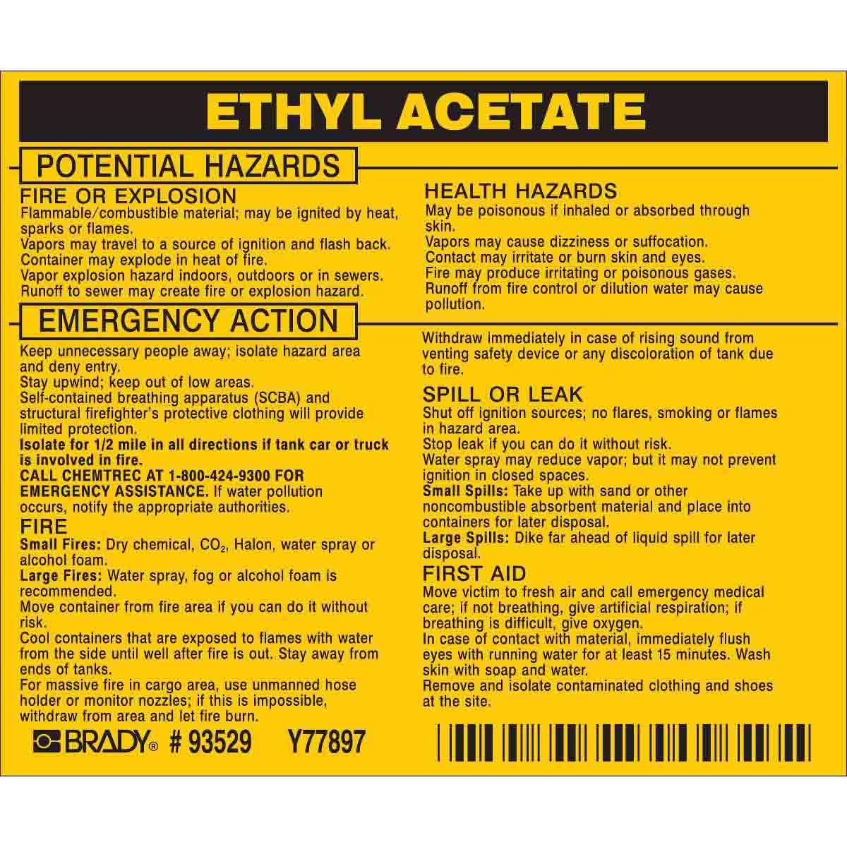 Brady® 93529 Safety & Facility Labels