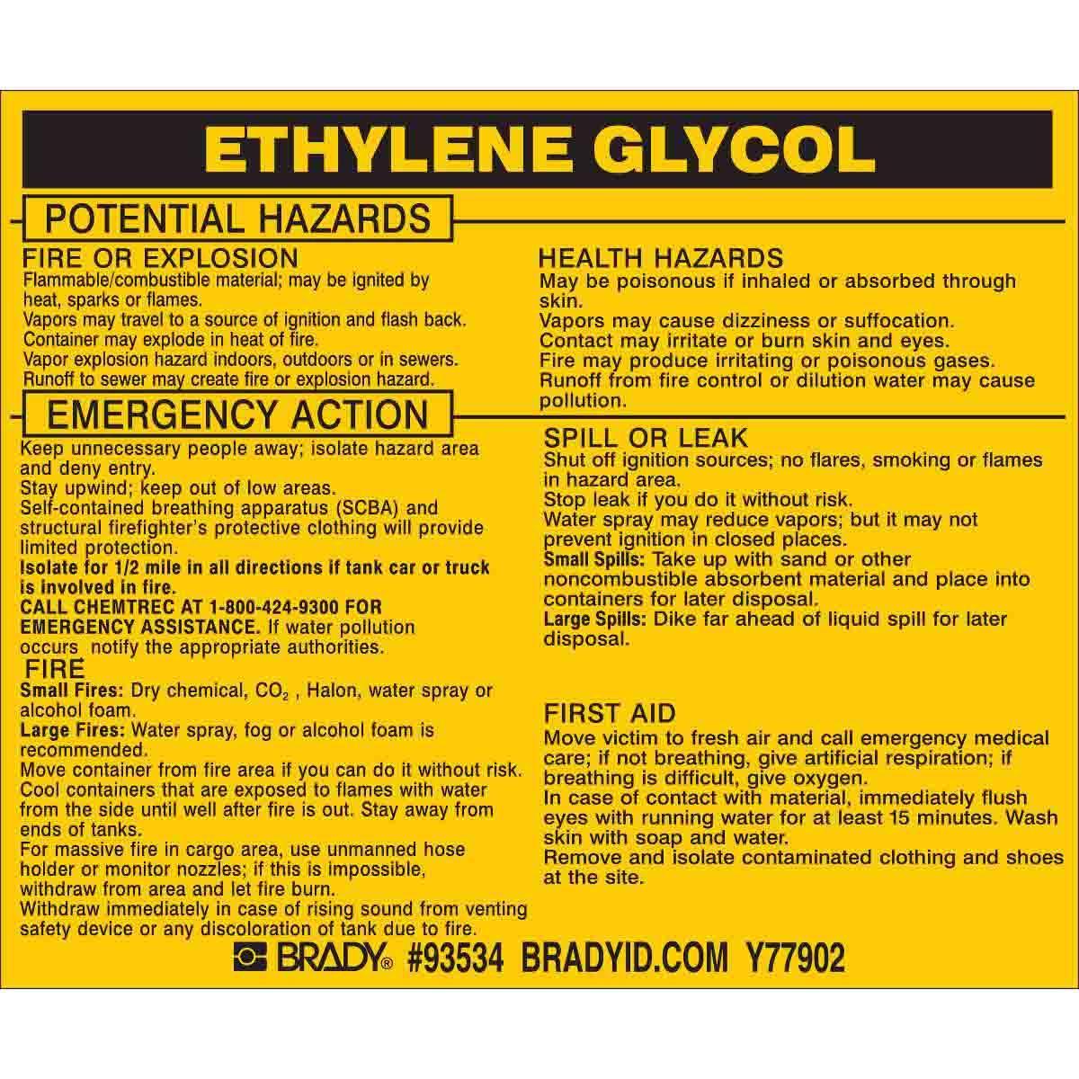 Brady® 93534 Safety & Facility Labels