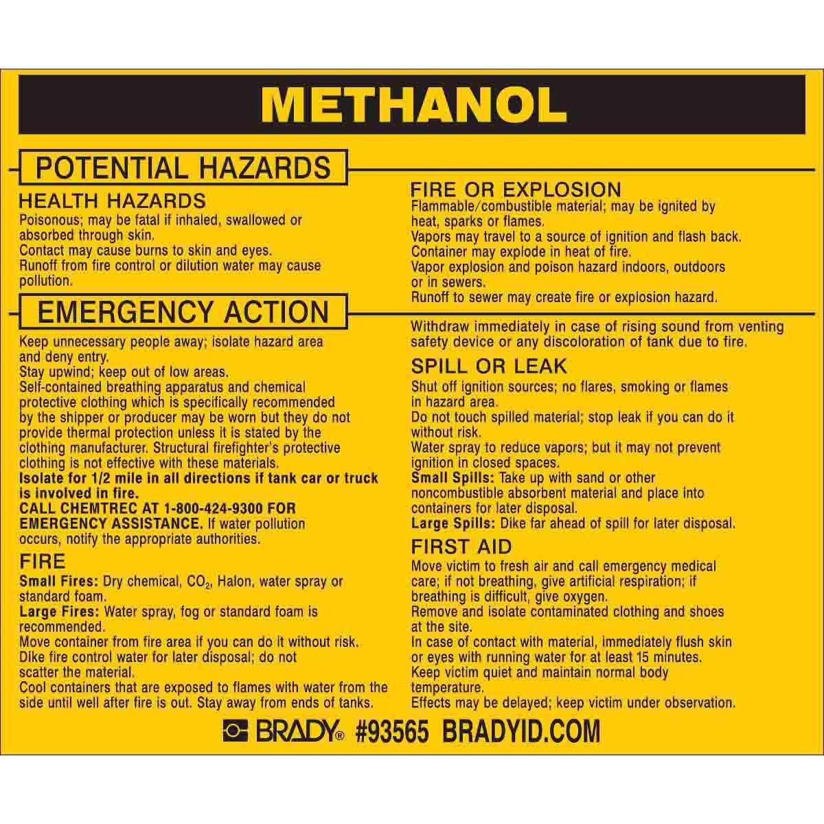 Brady® 93565 Safety & Facility Labels