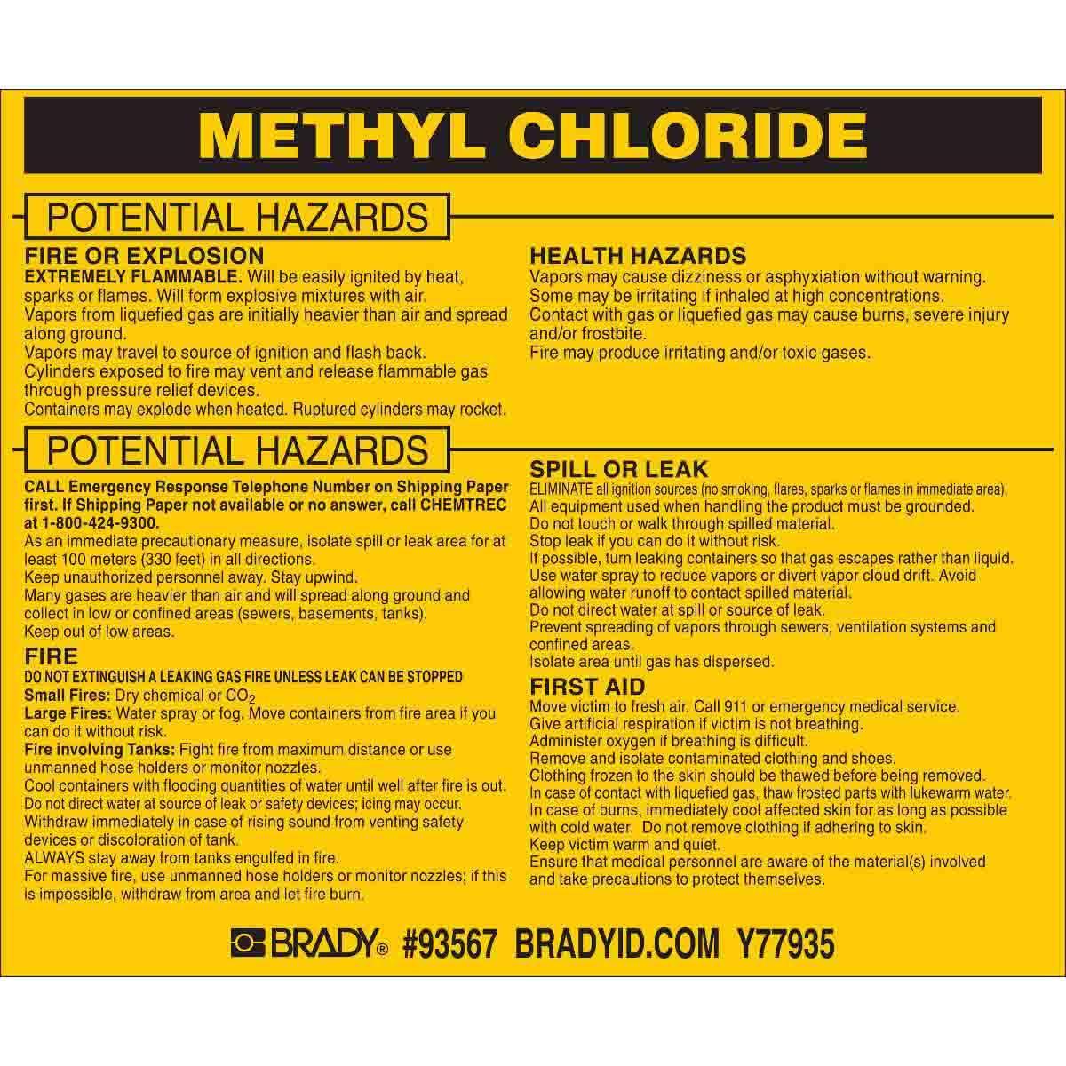 Brady® 93567 Safety & Facility Labels