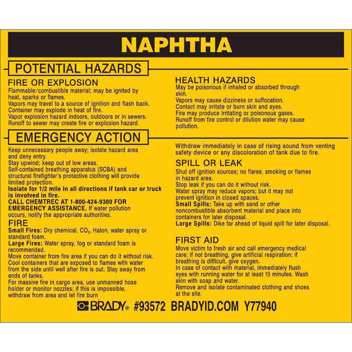 Brady® 93572 Safety & Facility Labels